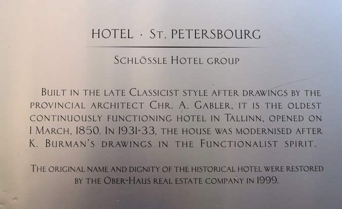 Holidays Sunshine Hotel St Petersbourg Tallinn Review 03