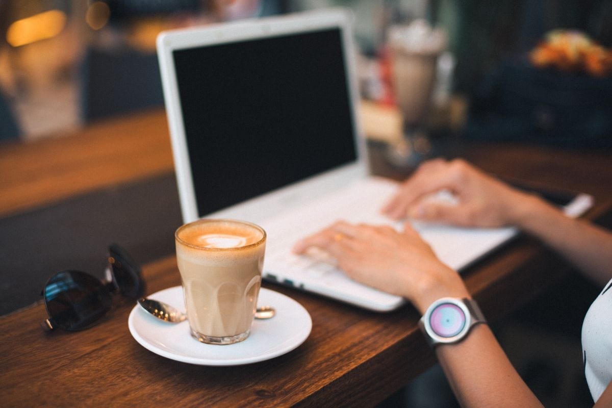 Coffee laptop