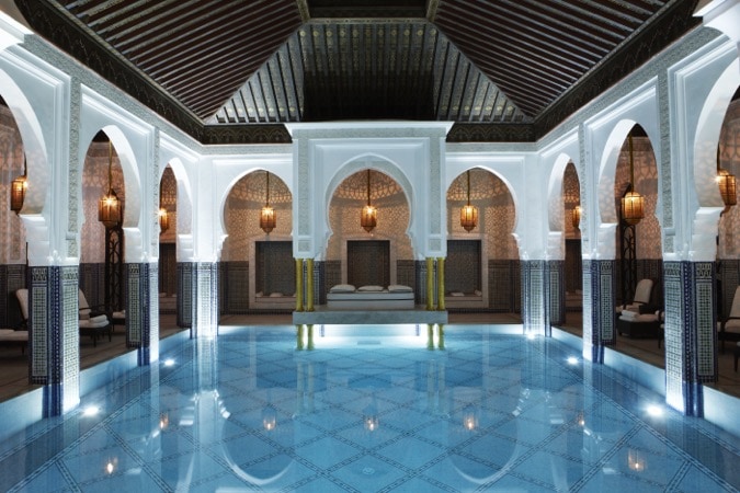 Incredible pool at La Mamounia, Marrakech