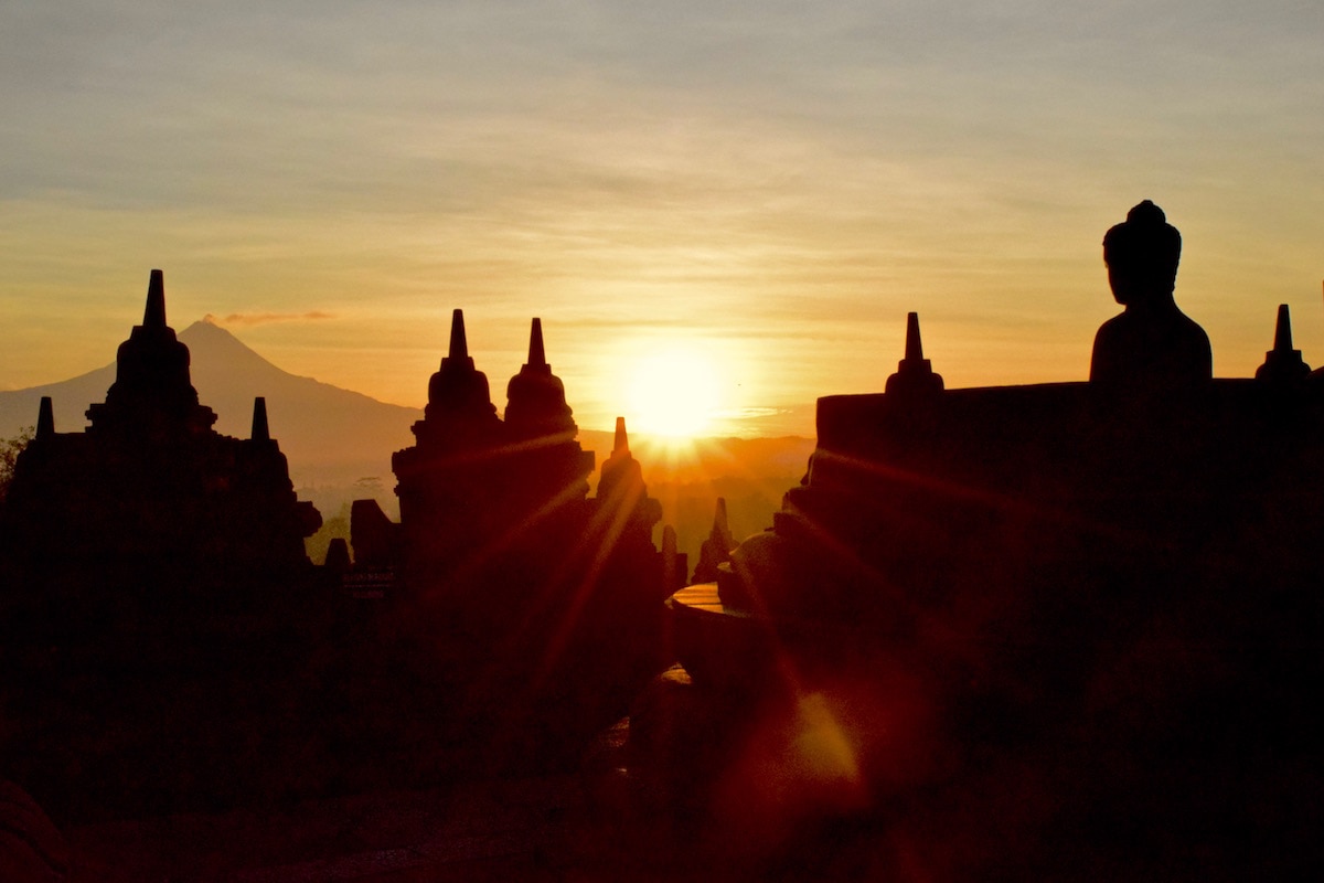 Sunrise at Borobudur, Indonesia