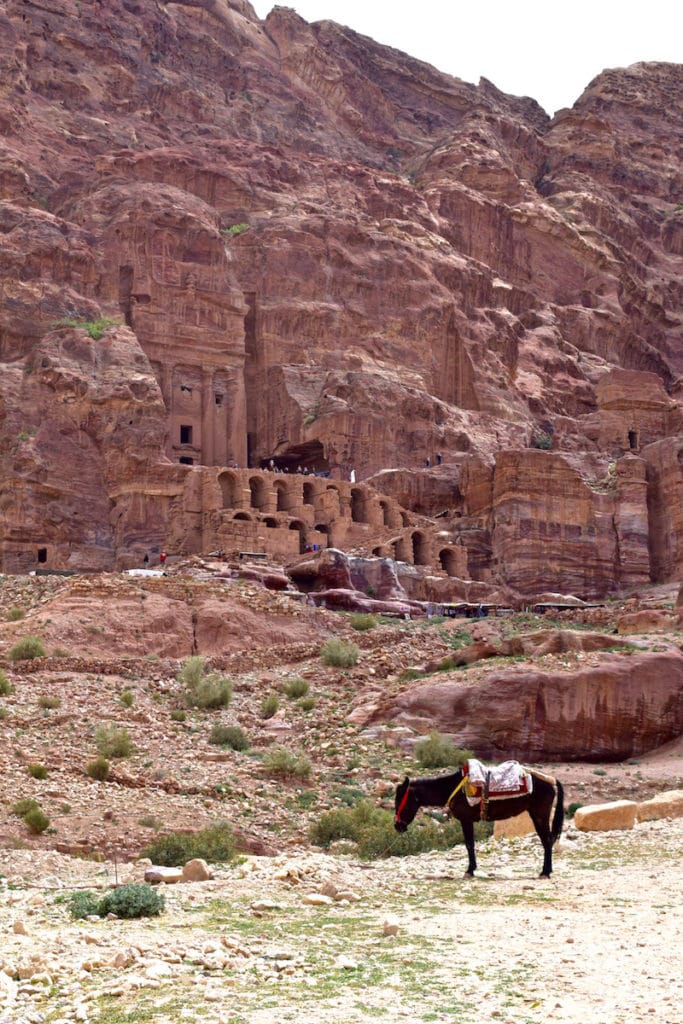 Amazing ancient caves and tombs at Petra, Jordan