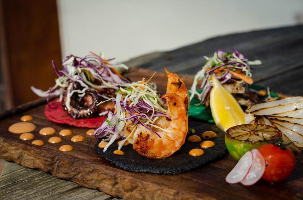 Hotelito Azul serves delicious Mexican food