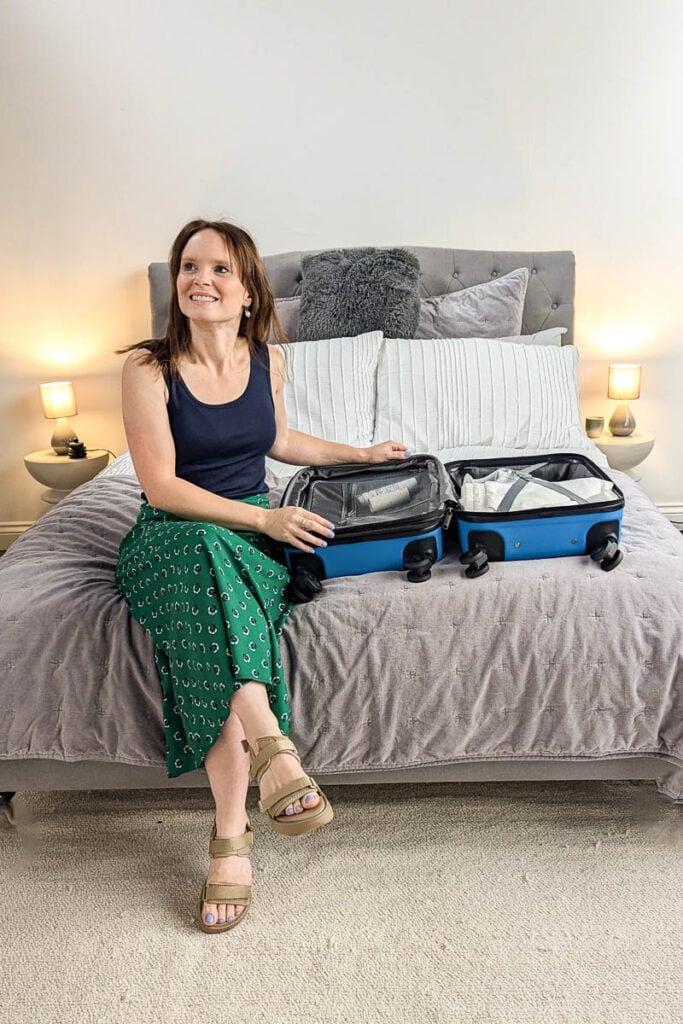 packing the best travel shoes I own