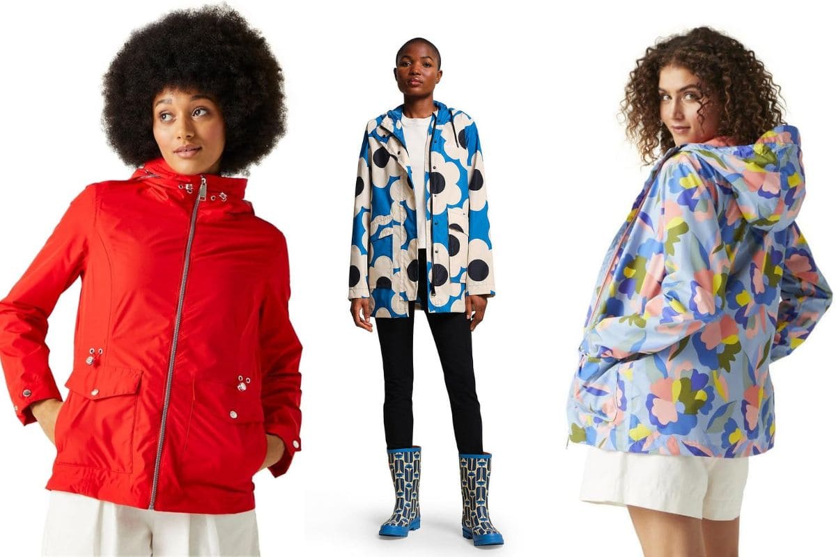 stylish and colourful rain jackets for women