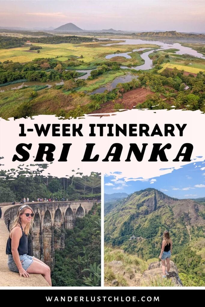 one week sri lanka itinerary