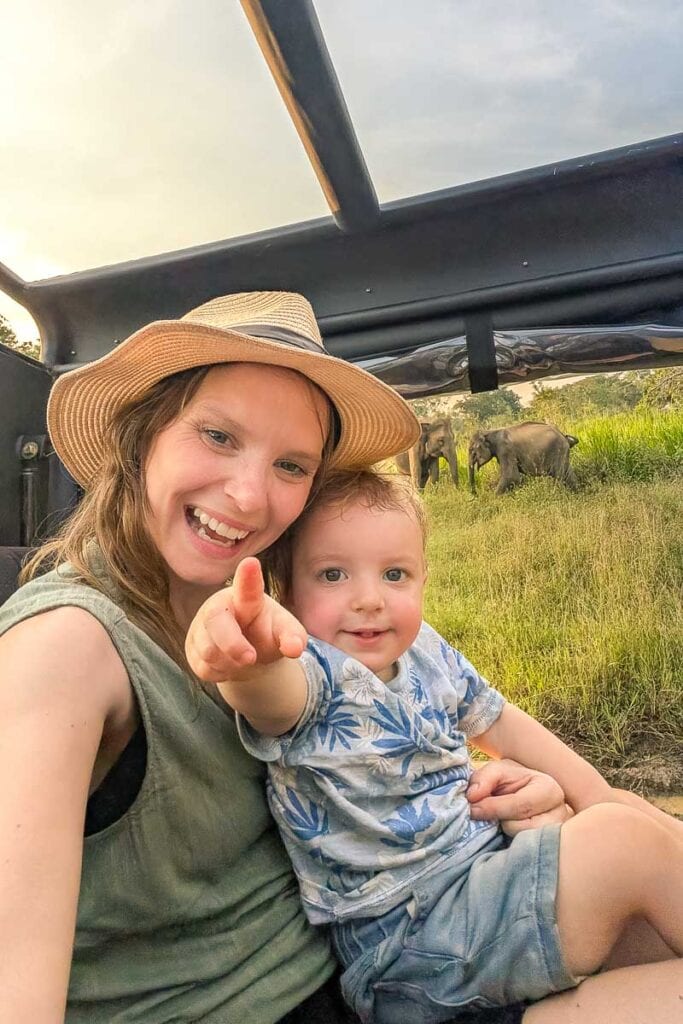 sri lanka safari with toddler