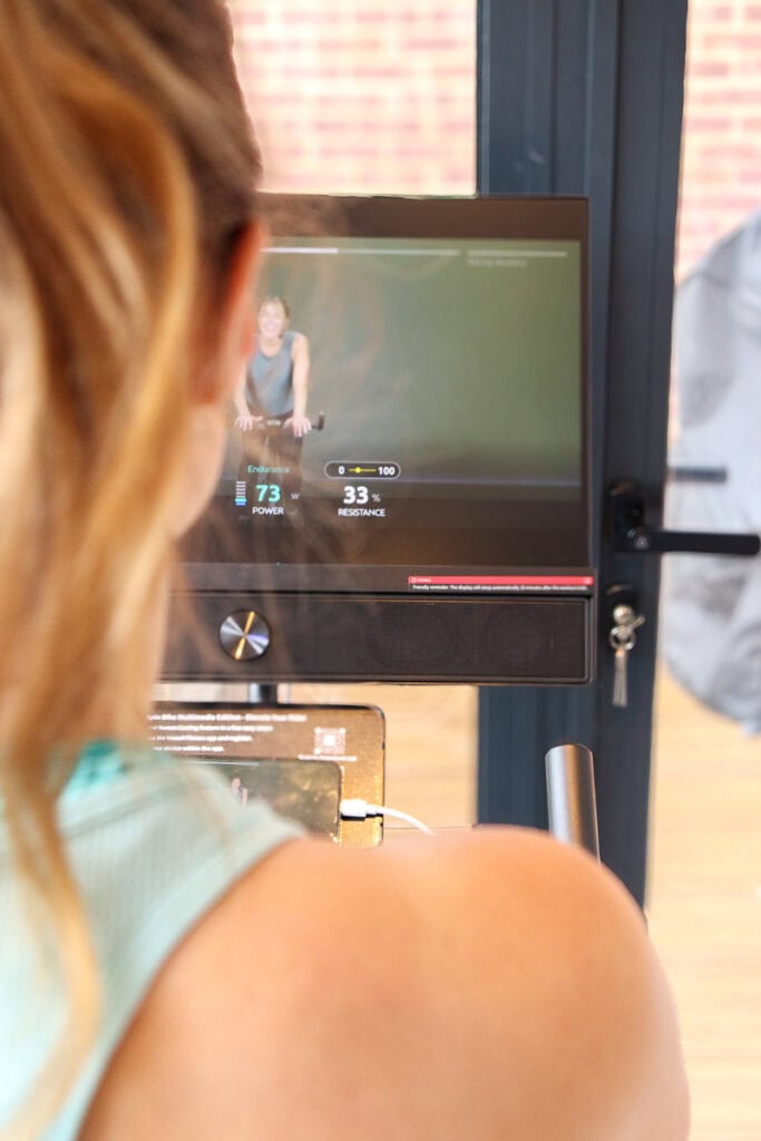 Yesoul workout screen