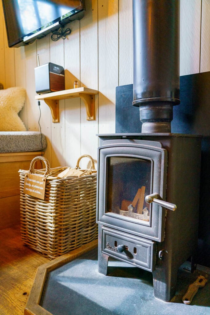 log burner the fish