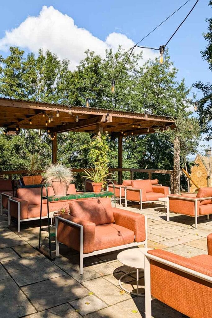 terrace at the fish hotel