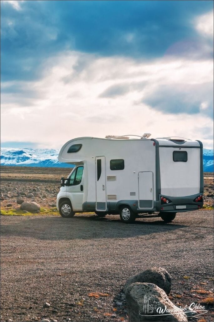 campervan in iceland
